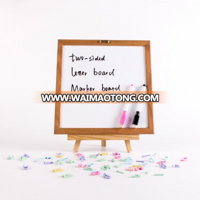 Kids Learning Words Tool Double side letter board with letters and dry erase marker